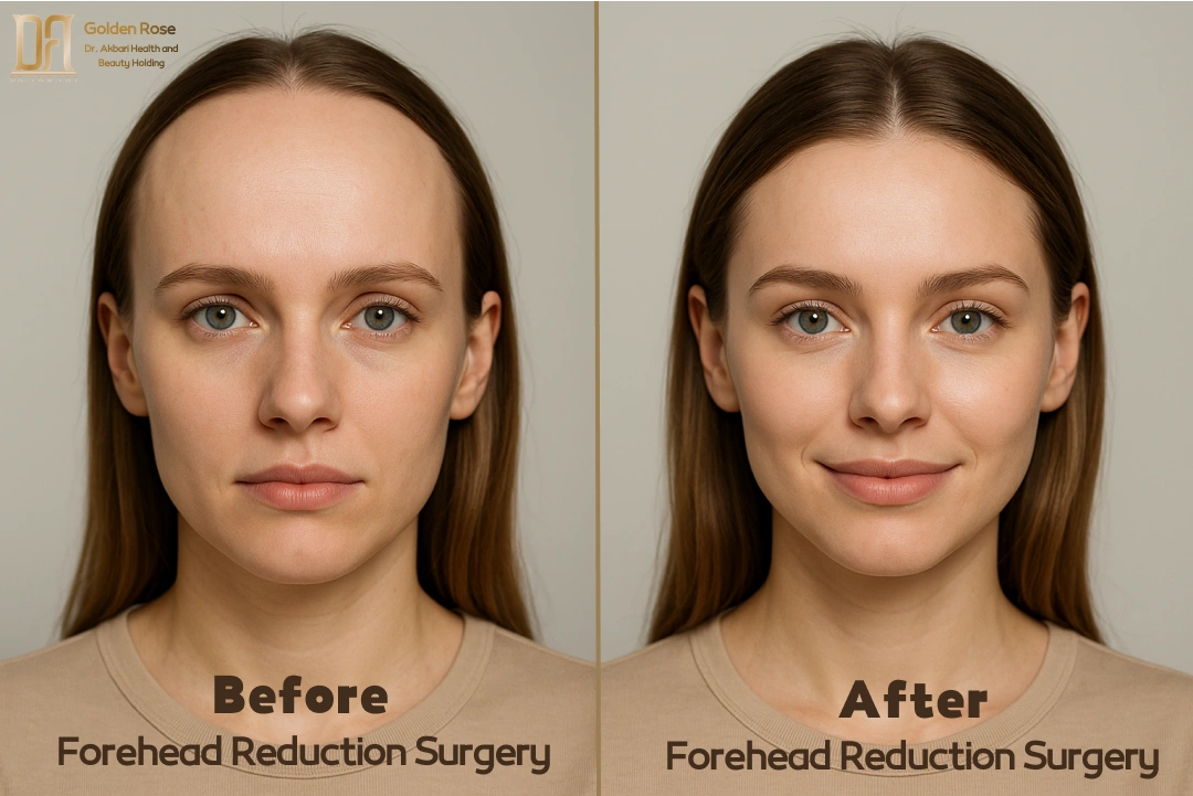 Forehead Reduction Surgery before and after