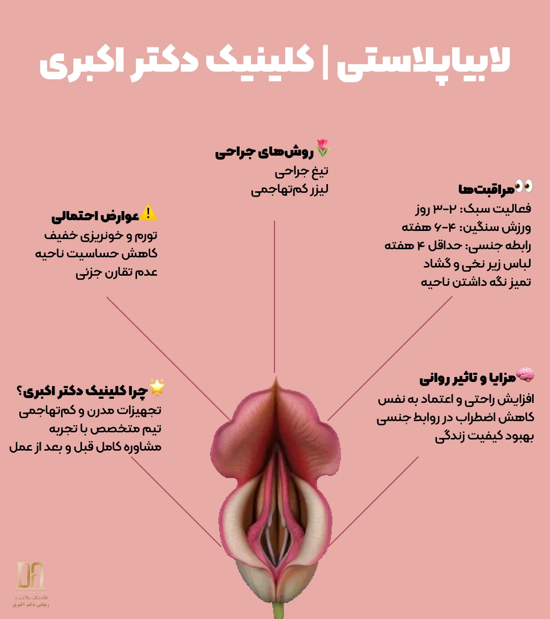 اینفوگرافیک قبل و بعد لابیاپلاستی