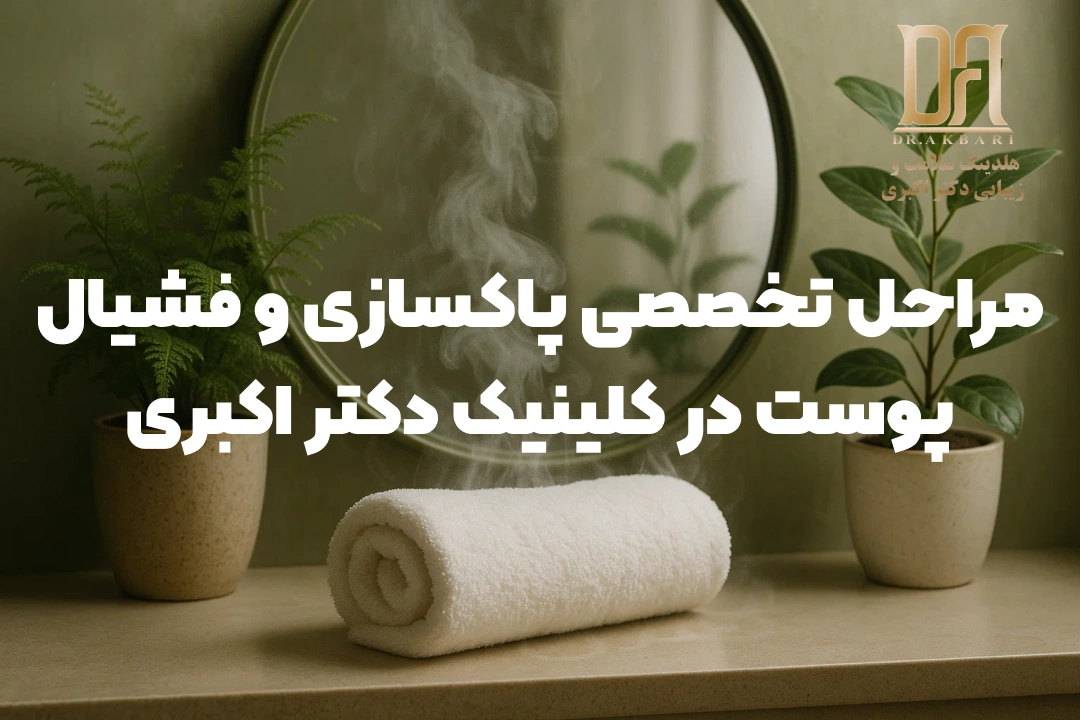 مراحل تخصصی پاکسازی پوست در کلینیک دکتر اکبری