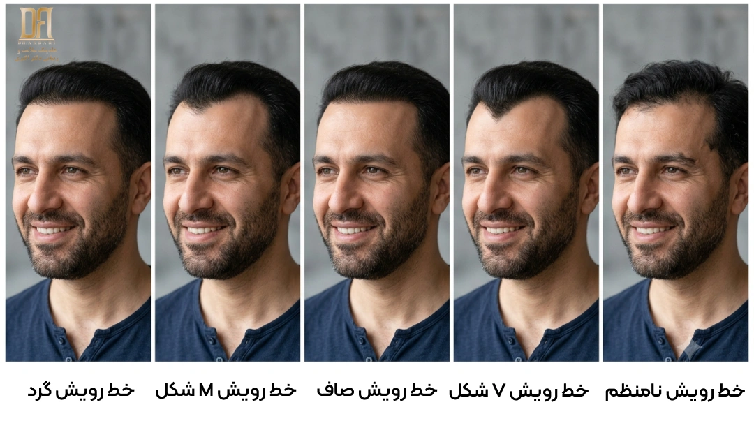 خط رویش مو چیست؟ تأثیر آن بر زیبایی صورت و روش‌های اصلاح و درمان در هلدینگ دکتر اکبری